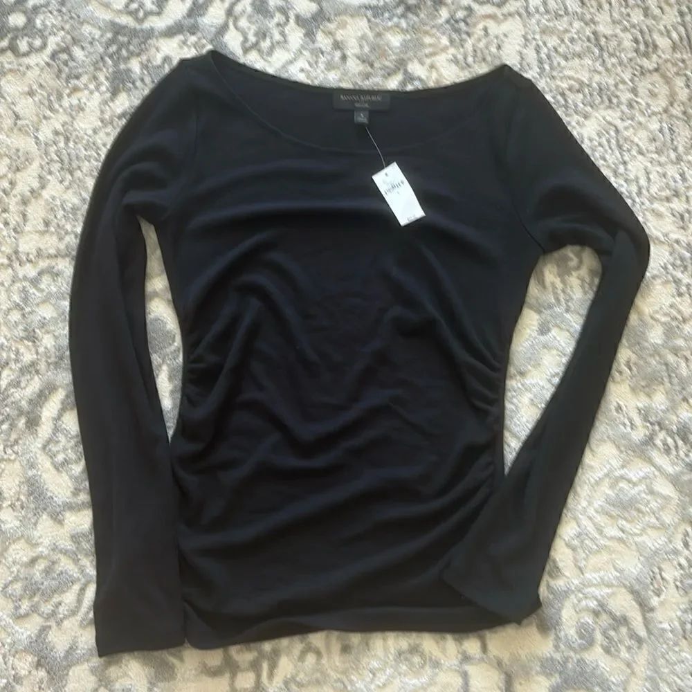 Long sleeve black banana republic top sz S